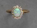 Edwardian Opal And Diamond Ring